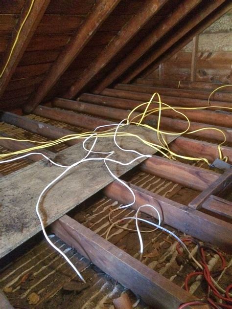 attic wiring without junction boxes|insulation for attic junction boxes.